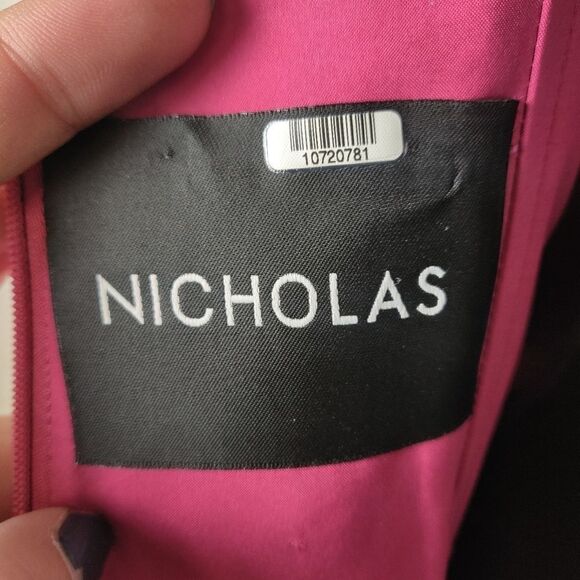 BHLDN NICHOLAS Fuschia Pink Midi Pencil Dress Sz 0 - Picture 6 of 8